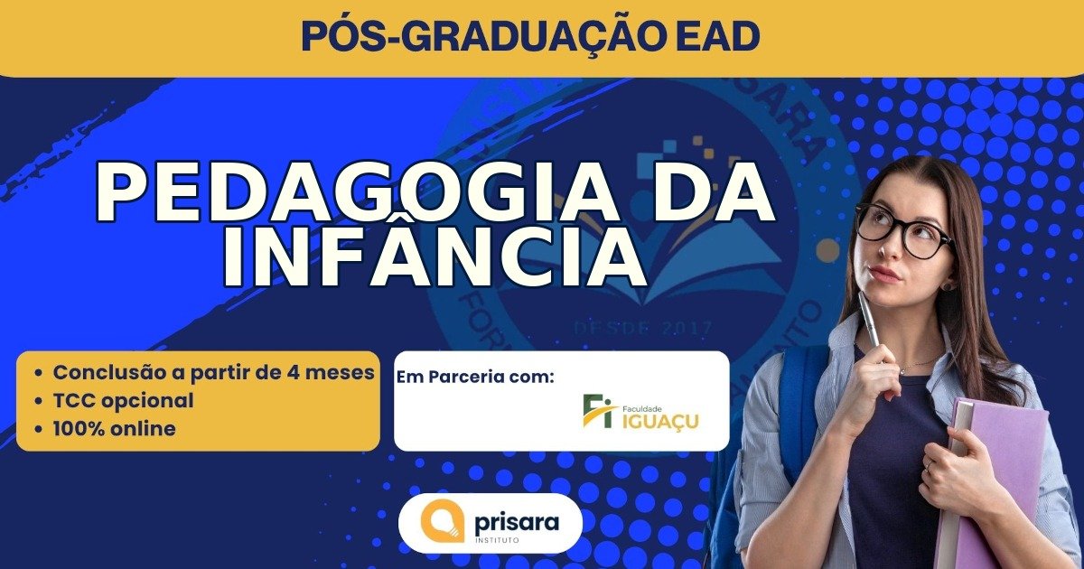 Instituto Prisara - Pós-Graduação de Pedagogia Da Infância